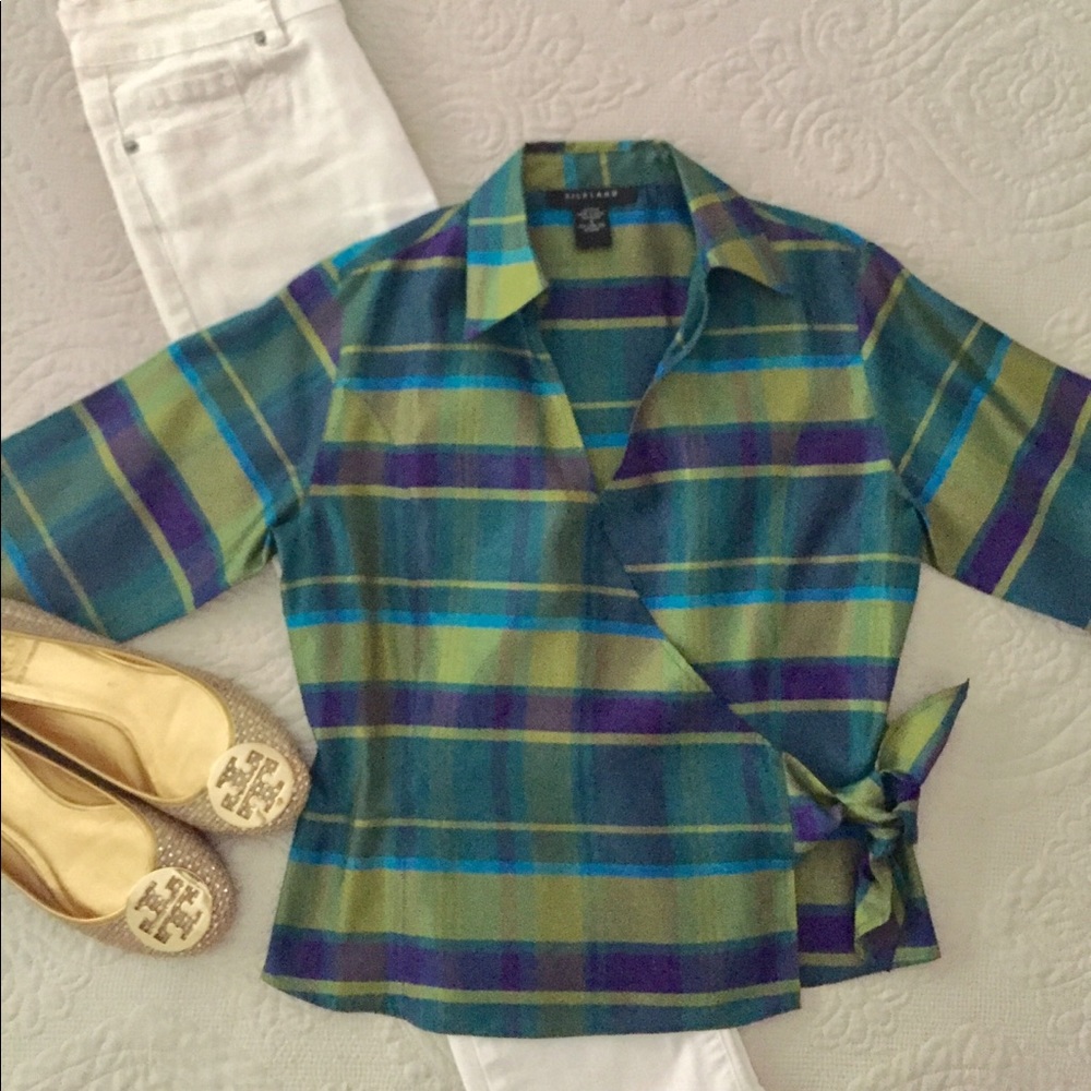 Silk Wrap Top
